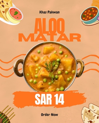 Khobar, Food, SAR 14,  Homemade Food - Aloo Matar Available