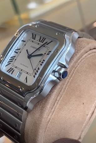 Sharjah, Watches, AED 22000,  Cartier Santos Automatic &ndash; Timeless Icon In Steel
