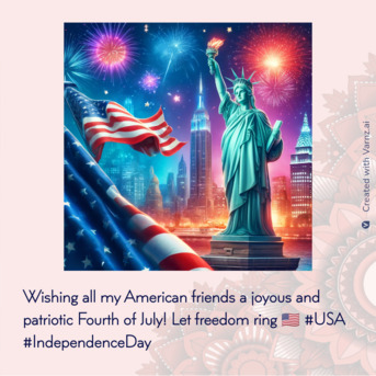 New York, Creative, Happy Independence Day Quotes USA For Patriotic Celebrations