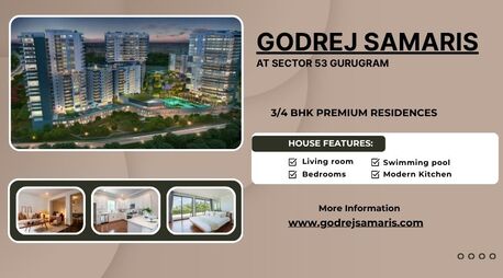 Gurgaon, Real Estate For Sale, 2 BR,  Godrej Samaris Sector 53 Gurugram &ndash; Inspired Living Spaces