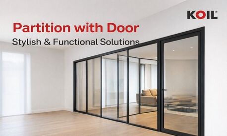 Ahmedabad, Furniture, Modern Partition With Door For Stylish Interiors