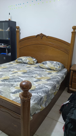 Al Murabba, Furniture, SAR 350,  Wooden Bedroom Set Bed Wardrobe Dressing Table