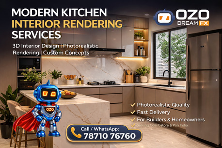 Coimbatore, Creative, Interior,Exterior 3D Rendering Services In Coimbatore - OZO DreamFX