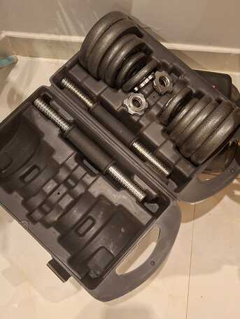 Al Shemaysi, Sporting Goods, SAR 150,  20KG Cast Iron Dumbbell Set