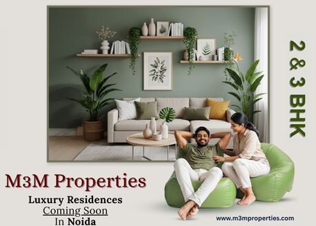 Noida, Real Estate For Sale, INR 10000000,  2 BR,  1234 Sq. Feet,  Luxury Living Options Across M3M Projects In Noida