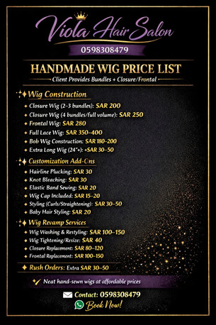 Al Khobar Al Shamalia, Beautician, Wig Making And Revamping