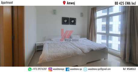 Manama, Apartments, Flats, Houses & Villas, BHD 425/month,  Furnished,  2 BR,  130 Sq. Meter,  Fully Furnished 2 Bedroom Apartment, Amwaj - BD 425 Incl WSAM063