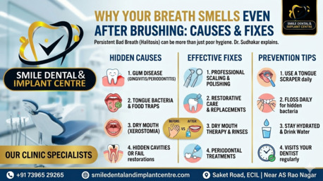 Hyderabad, Dental, STILL HAVE BAD BREATH AFTER BRUSHING? FIND THE HIDDEN CAUSE