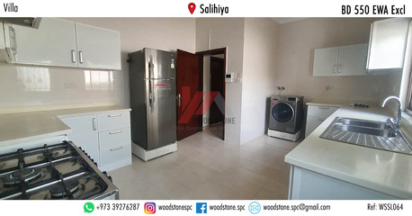 Manama, Villas, BHD 550,  200 Sq. Meter,  Semi-furnished 3 Bedroom Villa, Salihiya - BD 550 Excl WSSL064