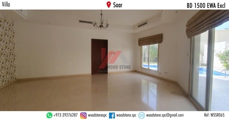 Saar, Villas, BHD 1500,  350 Sq. Meter,  Semi-furnished 4 Bedroom Villa, Saar - BD 1500 Excl WSSR065