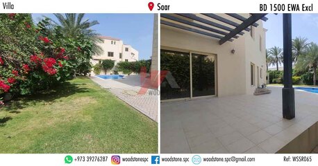 Saar, Villas, BHD 1500,  350 Sq. Meter,  Semi-furnished 4 Bedroom Villa, Saar - BD 1500 Excl WSSR065