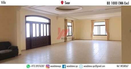Saar, Villas, BHD 1000,  350 Sq. Meter,  Semi-furnished 5 Bedroom Villa, Saar - BD 1000 Excl WSSR067