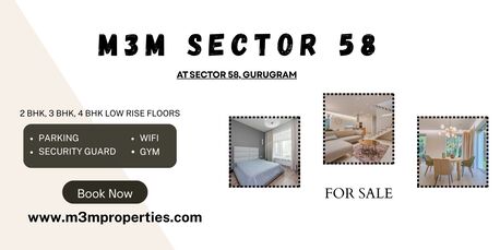 Gurgaon, Real Estate For Sale, 2 BR,  M3M Sector 58 Gurgaon | Crafted For Modern Families