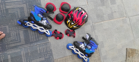 Riyadh, Baby & Kid Stuff, SAR 65,  Roller Skates With Safety Helmet