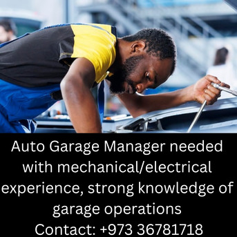 Arad, Jobs, Experienced Auto Garage Manager Needed For Workshop Operations