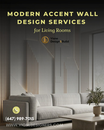 Toronto, Interior Design, Modern Accent Wall Design Services For Living Rooms