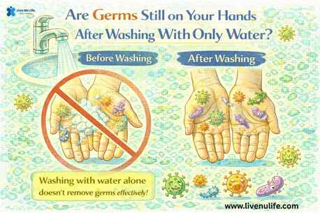 New Delhi, Health, Are Germs Still On Your Hands After Washing With Only Water?
