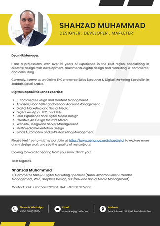 Riyadh, Job Seekers, E-Commerce And Digital Marketing Expert (Web Development, Amazon & Noon Seller Expert)