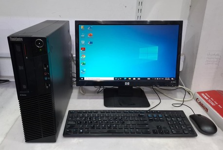 Manama, Computers, BHD 35,  LENOVO Core I5 Computer Set With 19" HD Wide Monitor 8GB RAM + 500GB HDD Ready Win 10 Pro