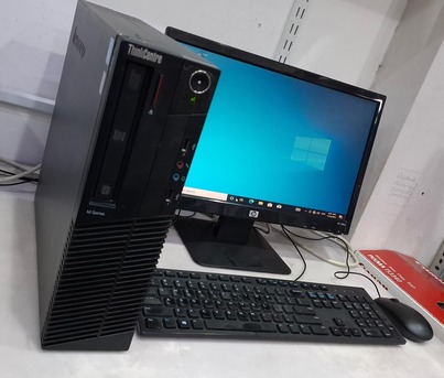 Manama, Computers, BHD 35,  LENOVO Core I5 Computer Set With 19" HD Wide Monitor 8GB RAM + 500GB HDD Ready Win 10 Pro