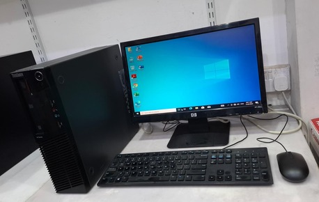 Manama, Computers, BHD 35,  LENOVO Core I5 Computer Set With 19" HD Wide Monitor 8GB RAM + 500GB HDD Ready Win 10 Pro