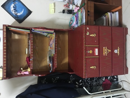 Al Malaz, Furniture, SAR 150,  Tall Bookshelf With Storage Cabinet, 3 Drawer And Open Shelves For Home Office