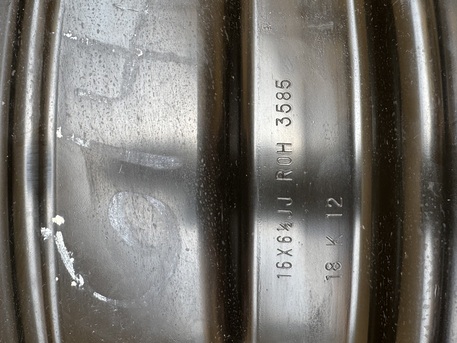 Jubail, Auto Parts, SAR 800,  Steel Rim, Size: 16 X 16.5 JJ For Tire Size: 215/60R16