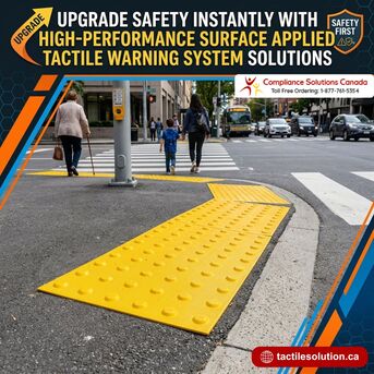 Toronto, Construction, Upgrade Safety Instantly With High-Performance Surface Applied Tactile Warning System