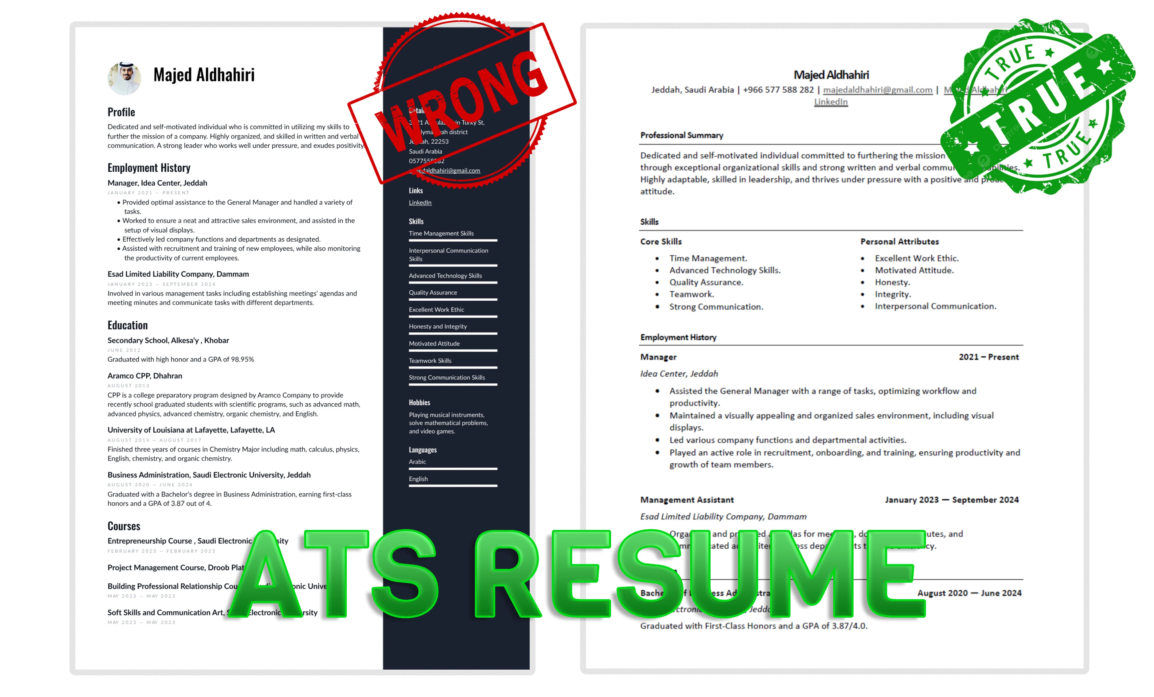 Riyadh, Writing, Professional CV Writing Service (ATS-Friendly CV Saudi Format)