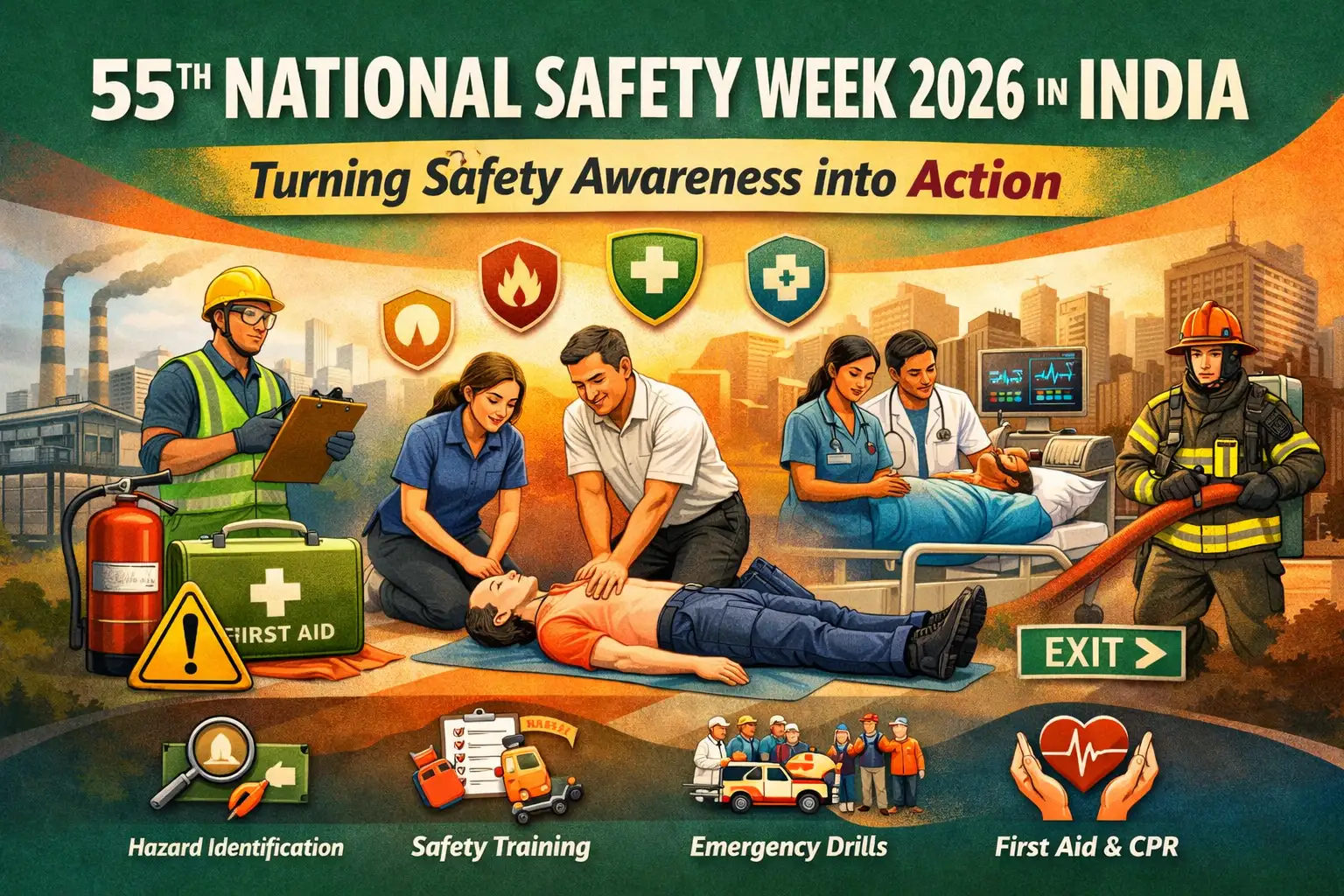 Gurgaon, Health, 55th National Safety Week 2026 Theme, Activities & Ideas In India