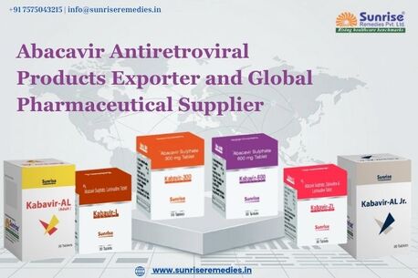 Ahmedabad, Health, Abacavir Antiretroviral Products Exporter And Global Pharmaceutical Supplier