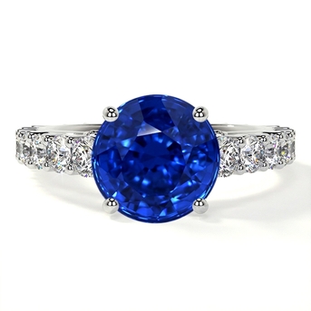 New York, Jewelry, USD 10635,  Shop AAAAA Quality Lab Sapphire Diamond Rings For Sale At GemsNY