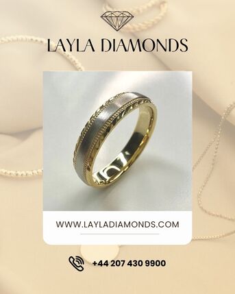 London, Jewelry, GBP 1550,  Luxury Men&rsquo;s Diamond Wedding Bands | Layla Diamonds