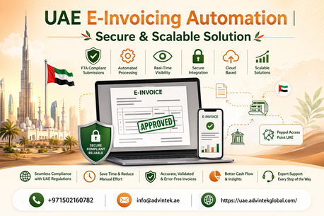 Sharjah, Legal, UAE E-Invoicing Automation | Secure & Scalable Solution