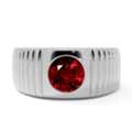 USD 4640,  Classic 0.48 Cts AAAA Quality Ruby Ring For Men At GemsNY
