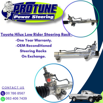 Johannesburg, Auto Parts, ZAR 1234,  Toyota Hilux Low Rider - OEM Reconditioned Steering Racks