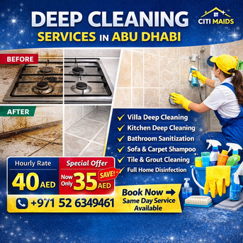 Abu Dhabi, Cleaning, Deep Cleaning Services Abu Dhabi | Professional Home & Villa Deep Cleaning
