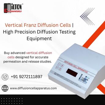 Mumbai, Business, Vertical Franz Diffusion Cells | High Precision Diffusion Testing Equipment