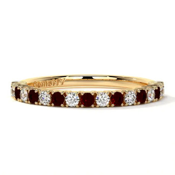 New York, Jewelry, USD 1545,  Buy Natural Ruby Eternity Band Online At GemsNY