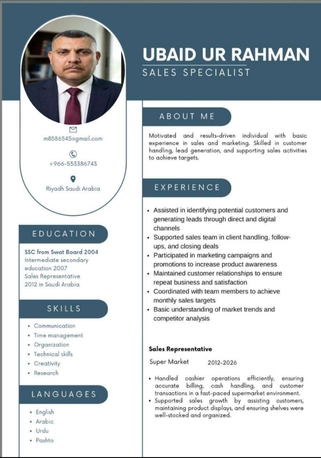 Riyadh, Job Seekers, Baqala Shop Keeper Storekeeper