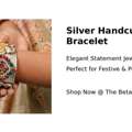 INR 3000,  Upgrade Your Style With Silver Handcuff Bracelet |Beta Girl