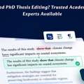 Need PhD Thesis Editing? Trusted Academic Experts Available