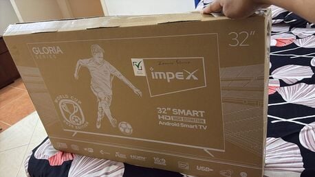 Riyadh, Electronics, SAR 400,  New Sealed Impex 32" Smart TV (Android 14)
