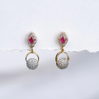 Kurnool, Businesses For Sale, Classic Silver Ball Earrings | Padmam Collection