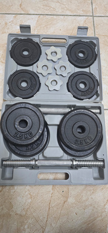 Dammam, Sporting Goods, SAR 210,  15kg Dumbbell Set Adjustable Total Weight Plates. Body Sculpture