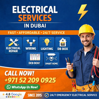 Dubai, Construction, Professional Electrical Services Dubai | 24/7 Expert Electricians