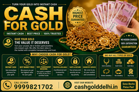 Noida, Jewelry, INR 10000,  Cash For Gold &ndash; Get Instant Cash At Best Price