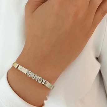 Miami, Jewelry, Personalized Bangle Bracelet &ndash; Unique Designs By Alev Jewelry