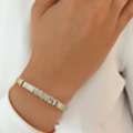 Personalized Bangle Bracelet &ndash; Unique Designs By Alev Jewelry