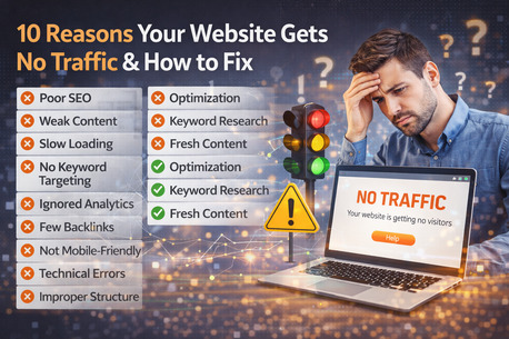 Mumbai, Marketing, 10 Reasons Your Website Gets No Traffic & How To Fix